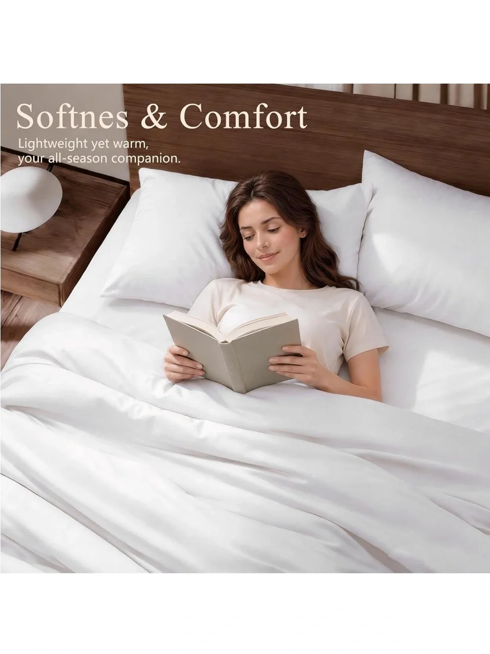 NEW Queen Duvet Cover Set 3 Pieces, 100% Organic Viscose derived from Bamboo